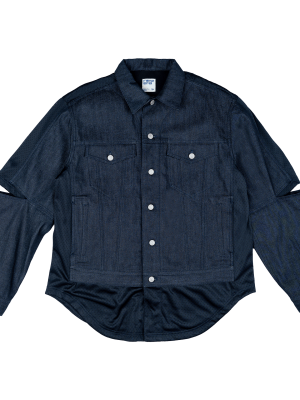 New Era Branded Mutation Navy Denim Jacket