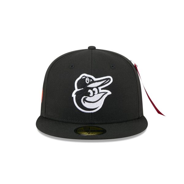 Alpha Industries x Baltimore Orioles Black 59FIFTY Fitted Hat