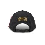 Alpha Industries x Los Angeles Angels Black 9FORTY M-Crown A-Frame Snapback Hat