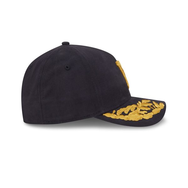 Alpha Industries x Pittsburgh Pirates Black 9FORTY M-Crown A-Frame Snapback Hat