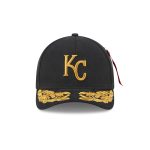 Alpha Industries x Kansas City Royals Black 9FORTY M-Crown A-Frame Snapback Hat