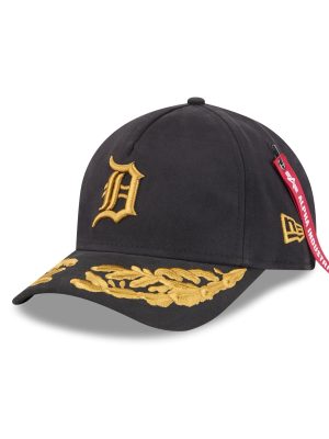 Alpha Industries x Detroit Tigers Black 9FORTY M-Crown A-Frame Snapback Hat