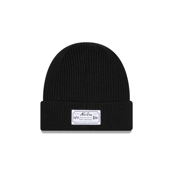 Alpha Industries x Los Angeles Angels Black Cuff Knit Hat