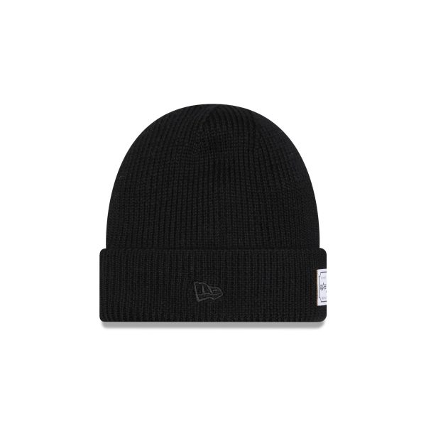 Alpha Industries x Milwaukee Brewers Black Cuff Knit Hat