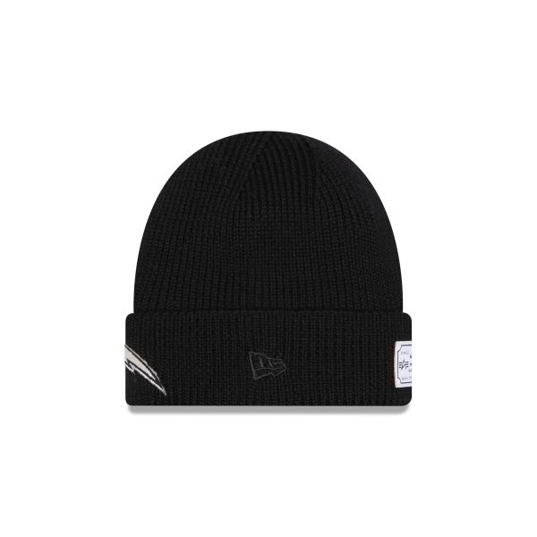 Alpha Industries x Los Angeles Chargers Black Cuff Knit Hat