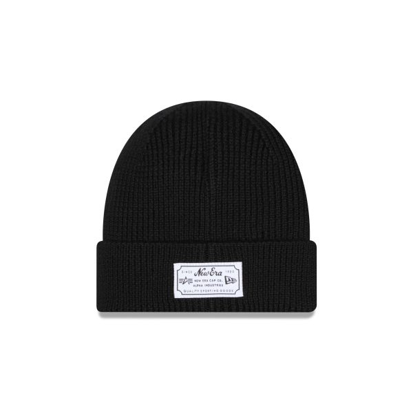 Alpha Industries x Anaheim Ducks Black Cuff Knit Hat