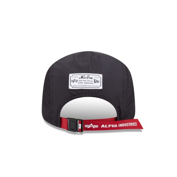 Alpha Industries x Los Angeles Angels Black Runner Adjustable Hat