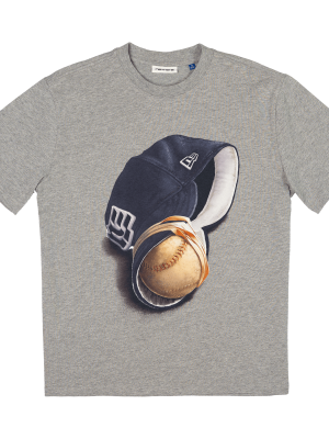 New Era Branded Telescoping '25 Heather Gray T-Shirt