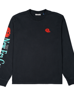 New Era Branded Lock Up '87 Black Long Sleeve T-Shirt