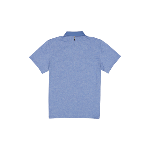 New Era Branded Golf Heather Indigo Blue Polo