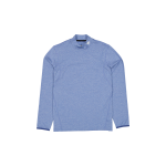 New Era Branded Golf Heather Indigo Blue Long-Sleeve Shirt