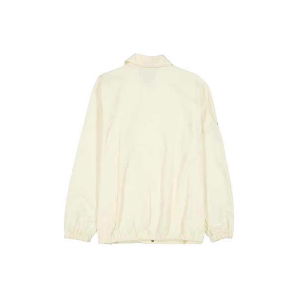 New Era Branded Twill Applique Chrome White Coaches Jacket