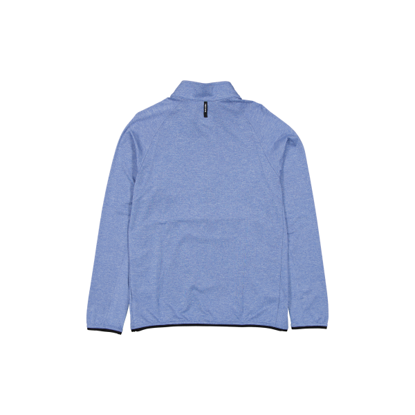 New Era Branded Knit Golf Heather Indigo Blue Half Zip