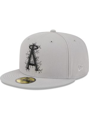 Los Angeles Angels Cracked Cement 59FIFTY Fitted Hat