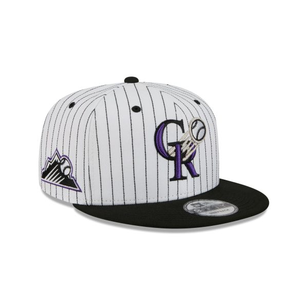 Colorado Rockies Deceptor Pinstripe 9FIFTY Snapback Hat