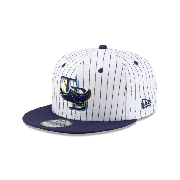 Tampa Bay Rays Deceptor Pinstripe 9FIFTY Snapback Hat