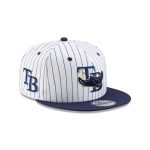 Tampa Bay Rays Deceptor Pinstripe 9FIFTY Snapback Hat