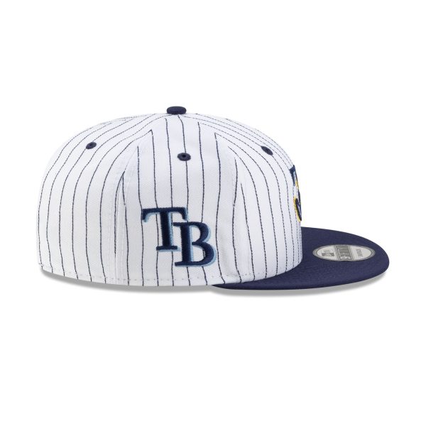 Tampa Bay Rays Deceptor Pinstripe 9FIFTY Snapback Hat