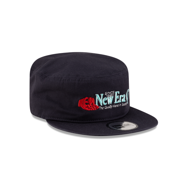 New Era Branded Navy Painter Elastic Back Hat
