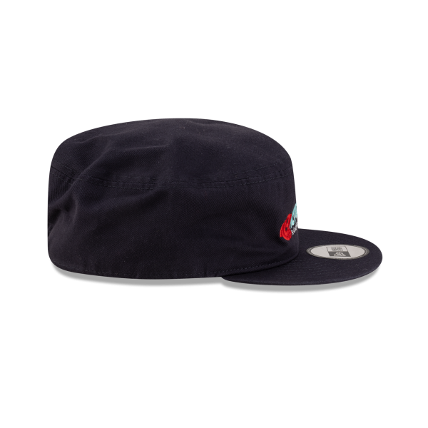 New Era Branded Navy Painter Elastic Back Hat