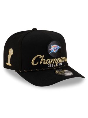 Oklahoma City Thunder 2025 NBA Champions Locker Room 9FIFTY A-Frame Snapback Hat