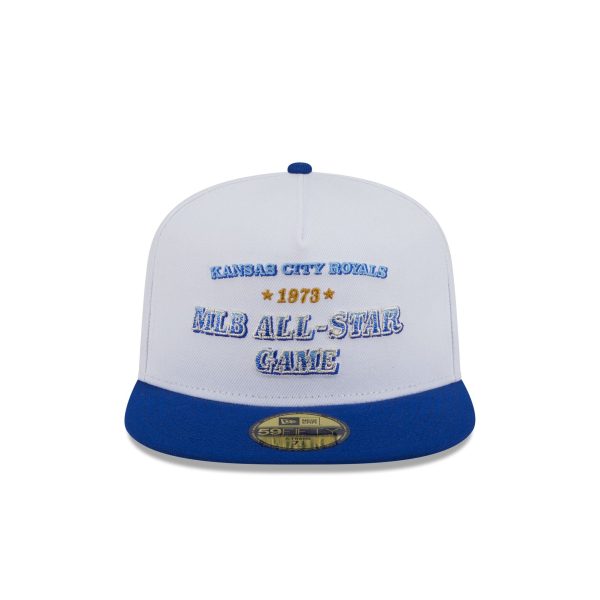 Kansas City Royals Summer Derby White 59FIFTY A-Frame Fitted Hat