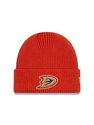 Anaheim Ducks Short Skull Cuff Knit Beanie Hat