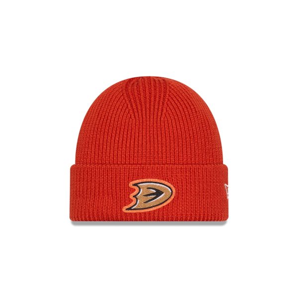 Anaheim Ducks Short Skull Cuff Knit Beanie Hat