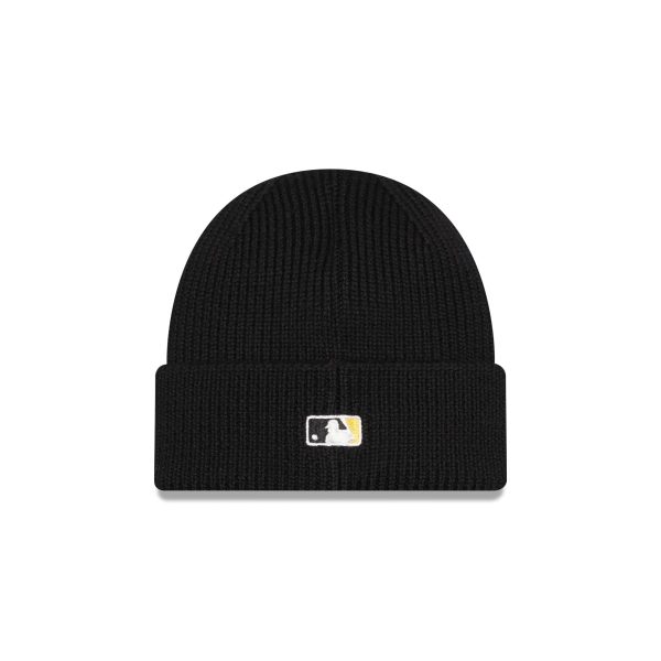 Pittsburgh Pirates Short Skull Cuff Knit Beanie Hat