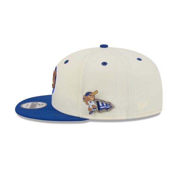 Chicago Cubs Mascot Pin 9FIFTY Snapback Hat
