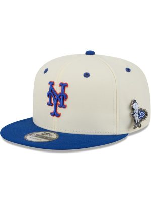 New York Mets Mascot Pin 9FIFTY Snapback Hat
