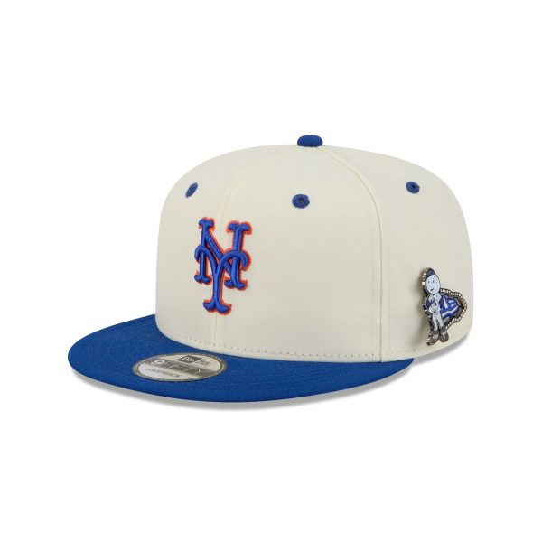 New York Mets Mascot Pin 9FIFTY Snapback Hat