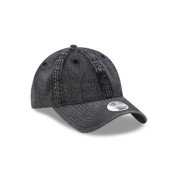 New York Yankees Black Denim Women's 9TWENTY Adjustable Hat