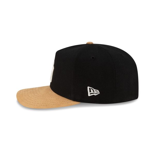 New York Yankees Camel Suede Visor 9FORTY A-Frame Snapback Hat
