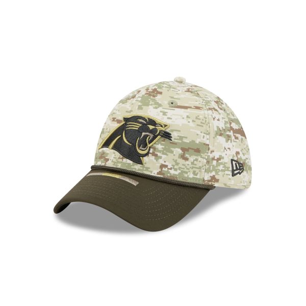 Carolina Panthers 2025 Salute to Service Digi Camo 39THIRTY Stretch Fit Hat