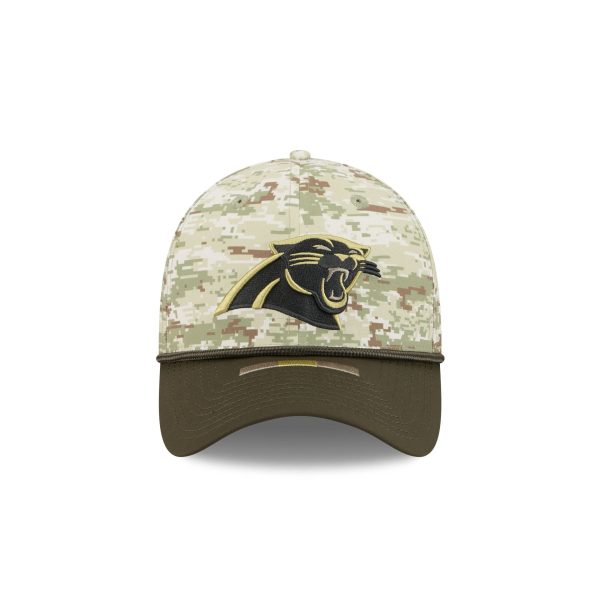 Carolina Panthers 2025 Salute to Service Digi Camo 39THIRTY Stretch Fit Hat
