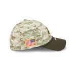 Carolina Panthers 2025 Salute to Service Digi Camo 39THIRTY Stretch Fit Hat