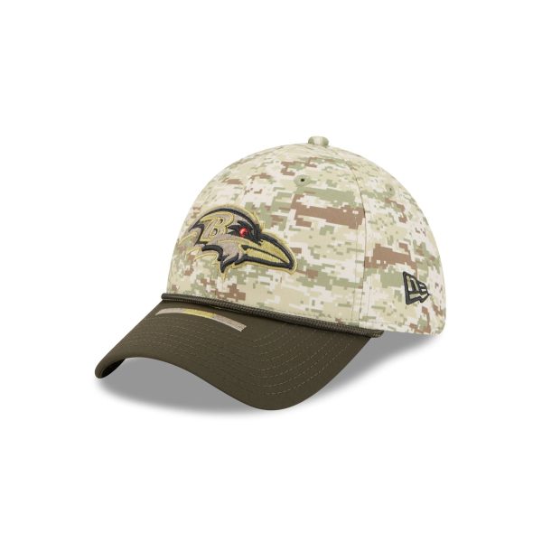 Baltimore Ravens 2025 Salute to Service Digi Camo 39THIRTY Stretch Fit Hat