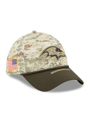 Baltimore Ravens 2025 Salute to Service Digi Camo 39THIRTY Stretch Fit Hat