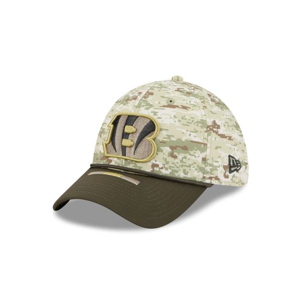 Cincinnati Bengals 2025 Salute to Service Digi Camo 39THIRTY Stretch Fit Hat