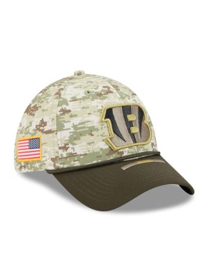 Cincinnati Bengals 2025 Salute to Service Digi Camo 39THIRTY Stretch Fit Hat