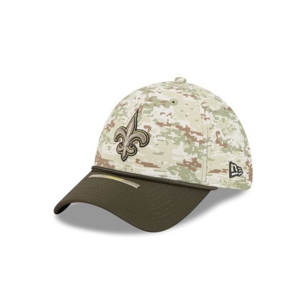 New Orleans Saints 2025 Salute to Service Digi Camo 39THIRTY Stretch Fit Hat