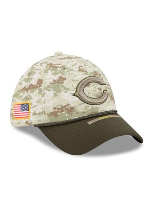 Chicago Bears 2025 Salute to Service Digi Camo 39THIRTY Stretch Fit Hat
