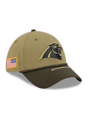 Carolina Panthers 2025 Salute to Service 39THIRTY Stretch Fit Hat