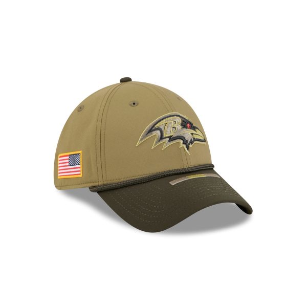 Baltimore Ravens 2025 Salute to Service 39THIRTY Stretch Fit Hat