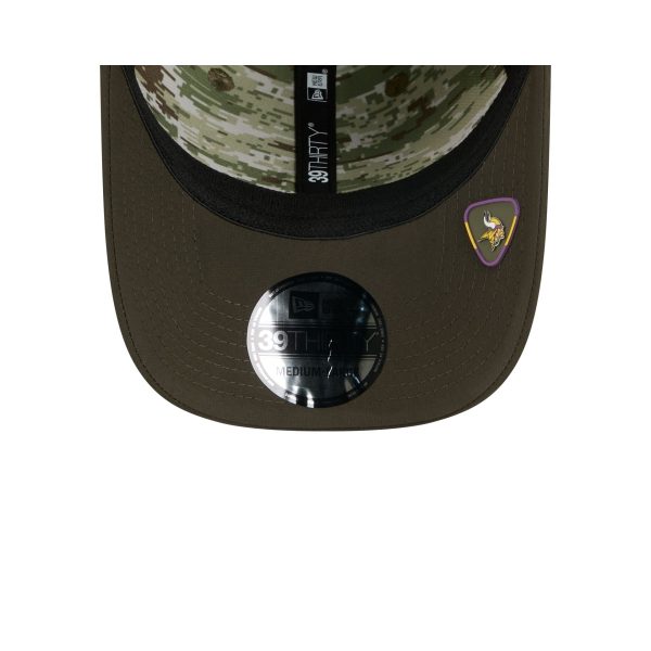 Minnesota Vikings 2025 Salute to Service 39THIRTY Stretch Fit Hat
