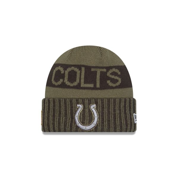 Indianapolis Colts 2025 Salute to Service Cuff Knit Hat