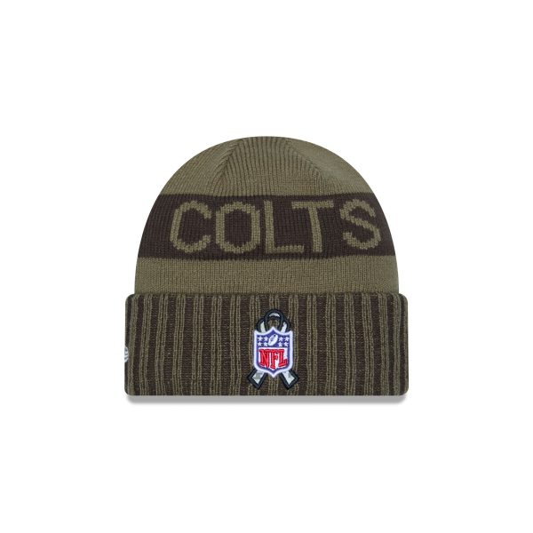 Indianapolis Colts 2025 Salute to Service Cuff Knit Hat