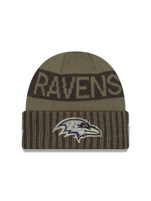 Baltimore Ravens 2025 Salute to Service Cuff Knit Hat