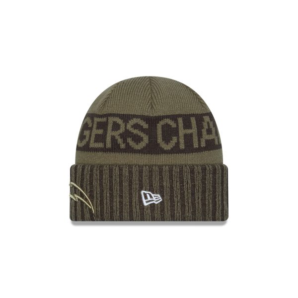 Los Angeles Chargers 2025 Salute to Service Cuff Knit Hat